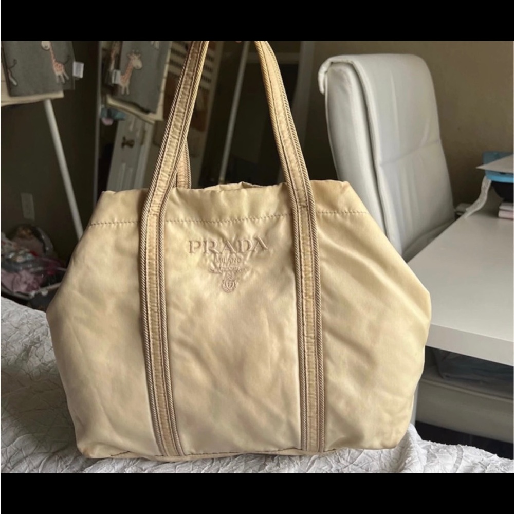 Prada Cream Tote Bag - Picture 2 of 4
